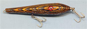 Fishing Lure - 7"  - Tan / Black Hardwoods - Only $21.99 - Lure #109